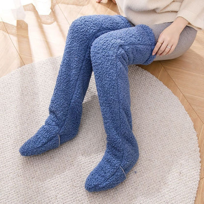 ☁️ Cloud Knees™ — Over-Knee Fuzzy Lounge Socks