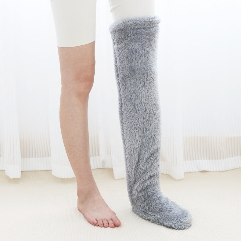 ☁️ Cloud Knees™ — Over-Knee Fuzzy Lounge Socks