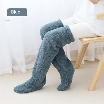☁️ Cloud Knees™ — Over-Knee Fuzzy Lounge Socks