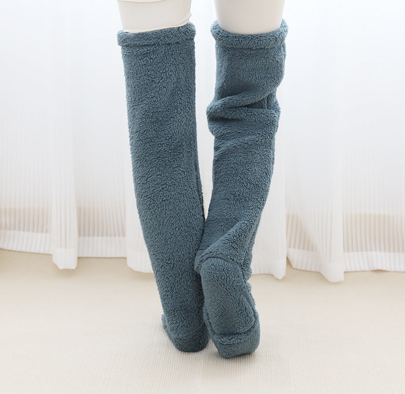 ☁️ Cloud Knees™ — Over-Knee Fuzzy Lounge Socks